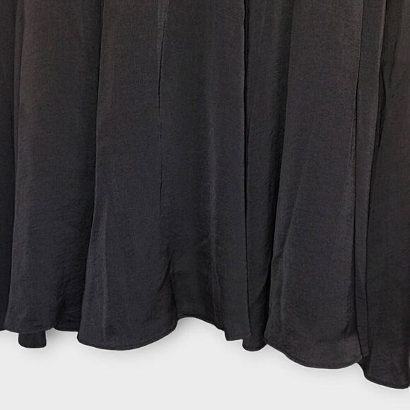 Banana Republic‎ Womens Maxi Sz 16 Black Peach Ribbon Straps Elastic Waist Gown - Picture 9 of 15